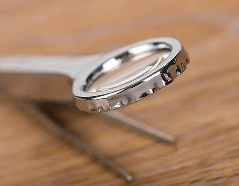 10X Metal 10 times tweezers stainless steel clip Magnifie Glasses Handheld Maintenance inspection observation magnifying glass
10X Metal 10 times tweezers stainless steel clip Magnifie Glasses Handheld Maintenance inspection observation magnifying glass