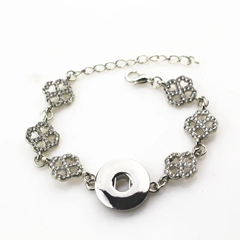 New arrive 6pcs/lot crystal four leaf clover snap bracelet fit 18mm ginger snaps jewelry for woman snap bangles diy jewelry
New arrive 6pcs/lot crystal four leaf clover snap bracelet fit 18mm ginger snaps jewelry for woman snap bangles diy jewelry