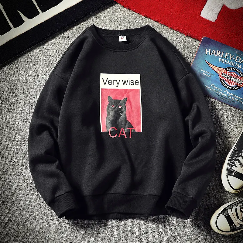 Men plus velvet Changxiuweiyi round collar Korean version of the trend 2019
Men plus velvet Changxiuweiyi round collar Korean version of the trend 2019