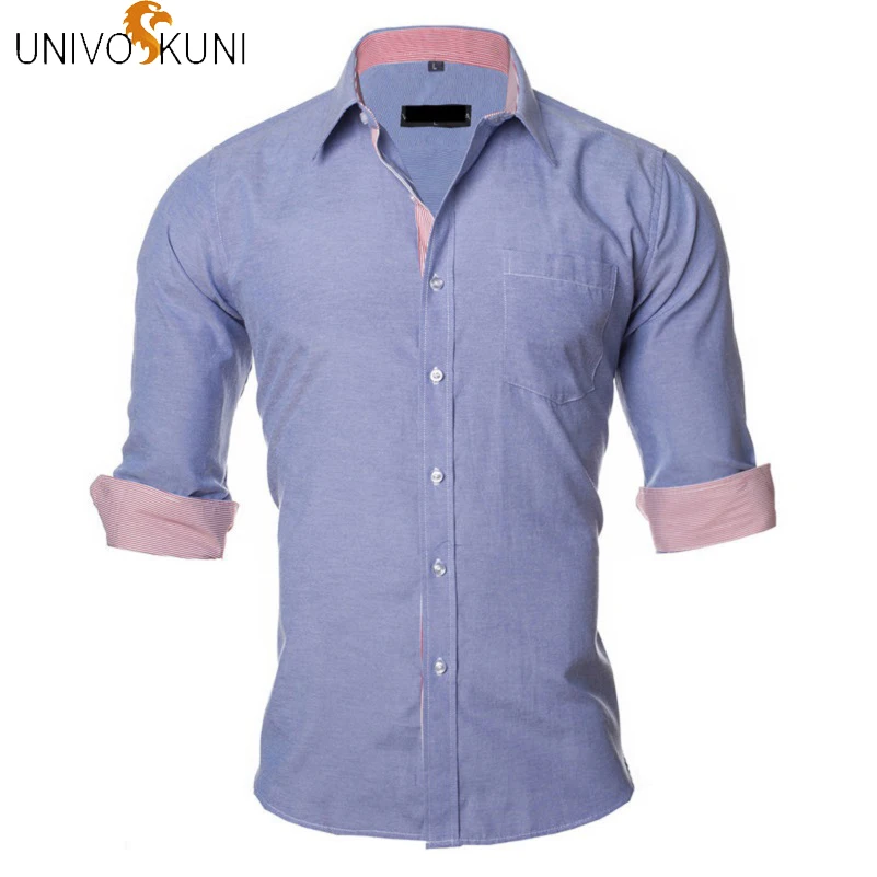 UNIVOS KUNI Men Shirts Long Sleeve Business Casual Fit Slim Shirt Solid Homme Shirts Europe Size S-XXL Camisas Male Q5183
UNIVOS KUNI Men Shirts Long Sleeve Business Casual Fit Slim Shirt Solid Homme Shirts Europe Size S-XXL Camisas Male Q5183