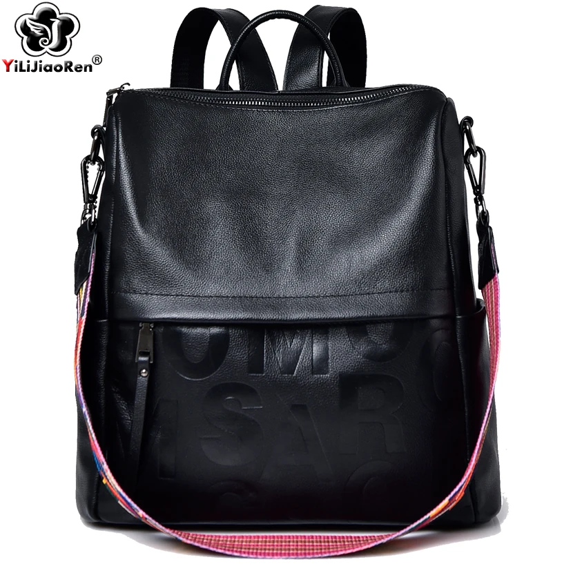 Fashion Real Leather Backpack Genuine Leather backpack Female Large Capacity School Bag Simple Shoulder Bags for Women Mochila
Fashion Real Leather Backpack Genuine Leather backpack Female Large Capacity School Bag Simple Shoulder Bags for Women Mochila
