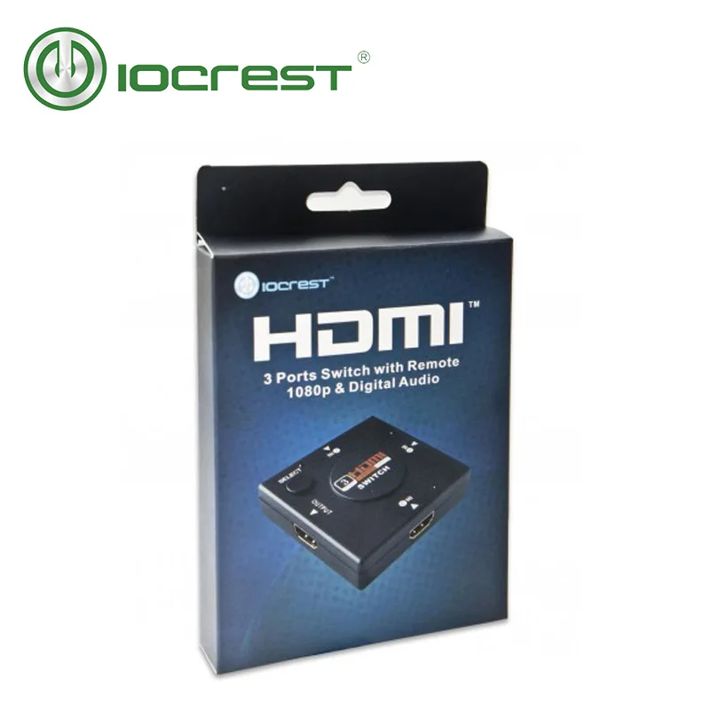 IOCREST Compact 3 Port HDMI 1.3 Switch Hub Box 1080P Switcher 3 in 1 out Splitter
IOCREST Compact 3 Port HDMI 1.3 Switch Hub Box 1080P Switcher 3 in 1 out Splitter