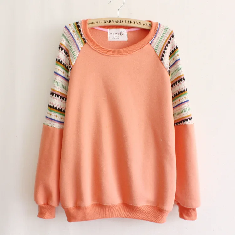 Embroidery knit patchwork long sleeve thicken fleece pullover hoody tops women Outwear autumn winter coats fleece down
Embroidery knit patchwork long sleeve thicken fleece pullover hoody tops women Outwear autumn winter coats fleece down