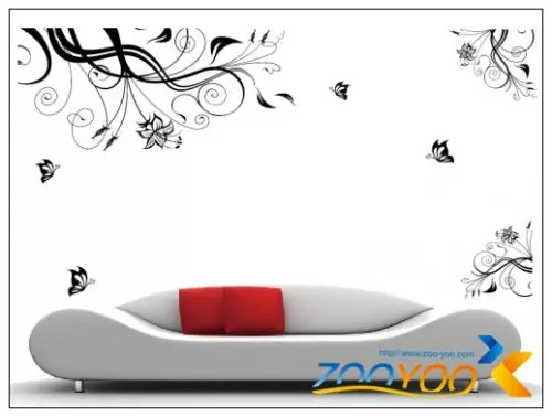 Classical black flower vine TV background wall decal ZooYoo028 decorative adesivo de parede removable pvc wall sticker
Classical black flower vine TV background wall decal ZooYoo028 decorative adesivo de parede removable pvc wall sticker