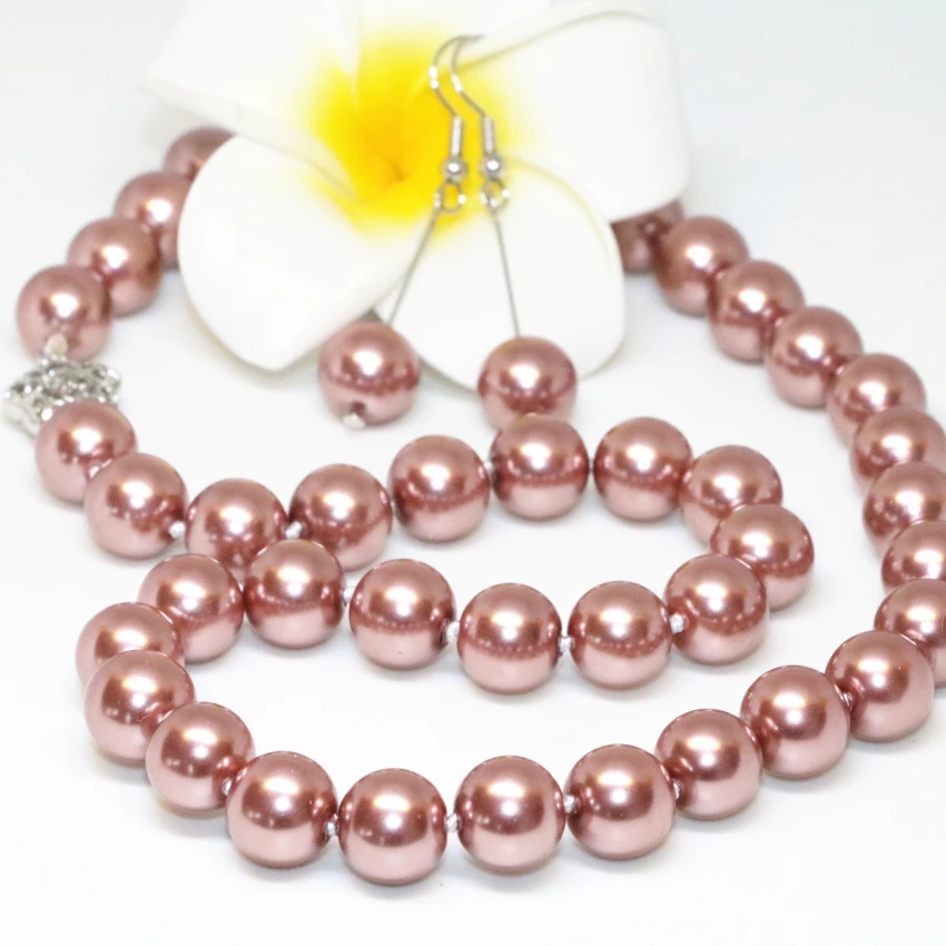 Free shipping 10mm champagne simulated-pearl shell round beads original gifts wholesale price women jewelry set 18inch B2347
Free shipping 10mm champagne simulated-pearl shell round beads original gifts wholesale price women jewelry set 18inch B2347