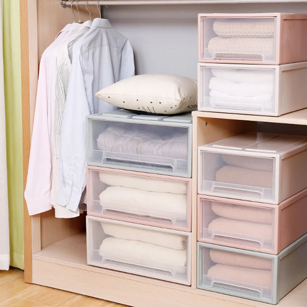 Simple Drawer Style Plastic Storage Box Home Multifunction Clothes Shoes Organizer Case Office Desktop Paper Pen Finishing Boxes
Simple Drawer Style Plastic Storage Box Home Multifunction Clothes Shoes Organizer Case Office Desktop Paper Pen Finishing Boxes
