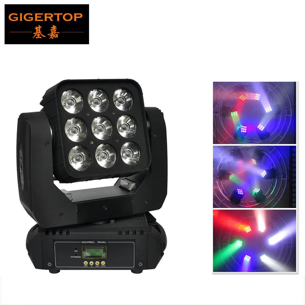 Gigertop TP-L644 9*10W 4in1 RGBW Led Stage Light High Power LED Par Can With DMX512 Master Slave Flat DJ Equipment Controller
Gigertop TP-L644 9*10W 4in1 RGBW Led Stage Light High Power LED Par Can With DMX512 Master Slave Flat DJ Equipment Controller