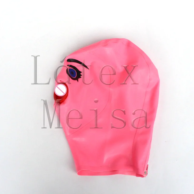 Novelty rolling mouth decoration latex cartoon hoods open nostrils in pink color for adults
Novelty rolling mouth decoration latex cartoon hoods open nostrils in pink color for adults