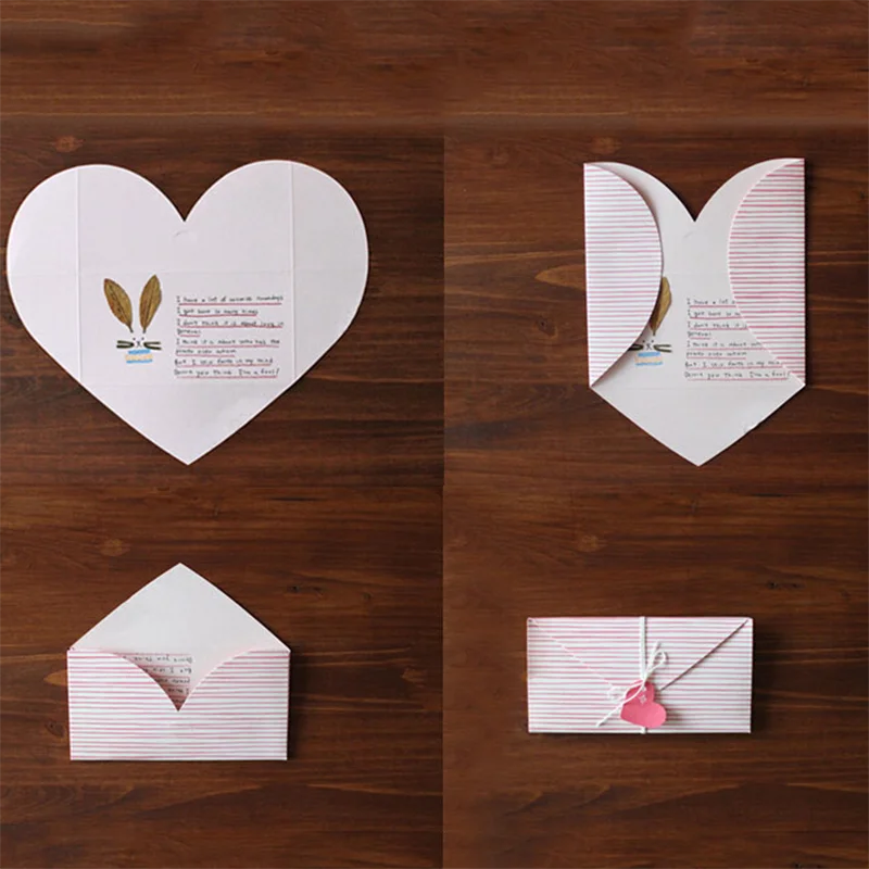Sweet Pink Stripe Lovely Letter Paper Envelope Papeleria DIY Heart Shape Wedding Party Invitation Card Envelopes Kawaii Gift
Sweet Pink Stripe Lovely Letter Paper Envelope Papeleria DIY Heart Shape Wedding Party Invitation Card Envelopes Kawaii Gift