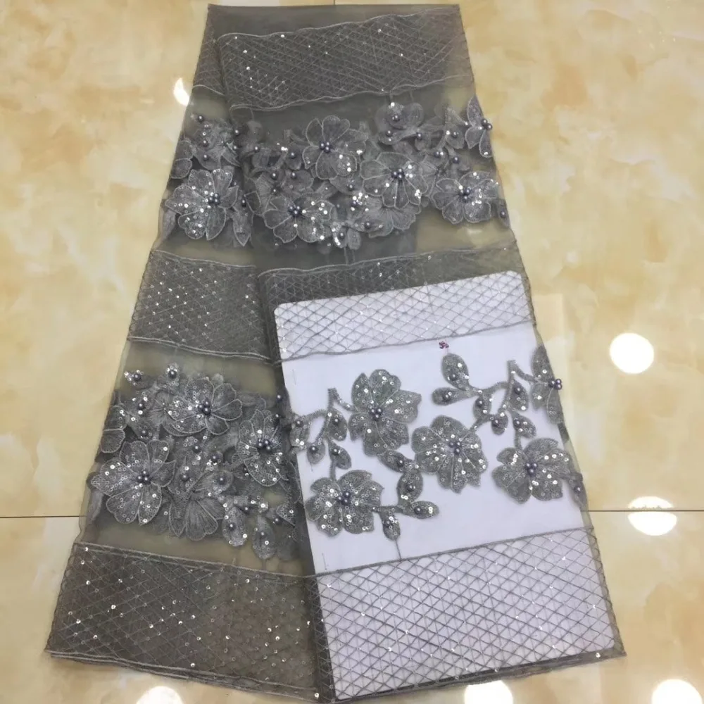 2019 Hot sale African Tulle lace fabric With beads Embroidered french tulle lace fabrics for wedding dress 5 Yards/Piece
2019 Hot sale African Tulle lace fabric With beads Embroidered french tulle lace fabrics for wedding dress 5 Yards/Piece