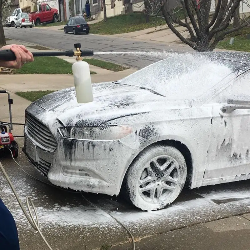Multifunction 1 Pc Vehicle Car Foamer Wash Jet Bottle 1/4" Snow Foam Lance Cannon Washer Gun Soap Pressure Car Washing Tool
Multifunction 1 Pc Vehicle Car Foamer Wash Jet Bottle 1/4" Snow Foam Lance Cannon Washer Gun Soap Pressure Car Washing Tool