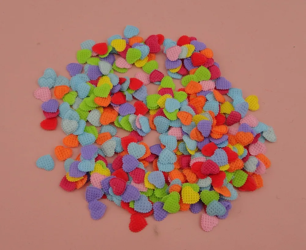 200PCS 1.0cm mixed color felt heart patch with wave edges,10mm non-woven heart applique spacers kids accessories
200PCS 1.0cm mixed color felt heart patch with wave edges,10mm non-woven heart applique spacers kids accessories