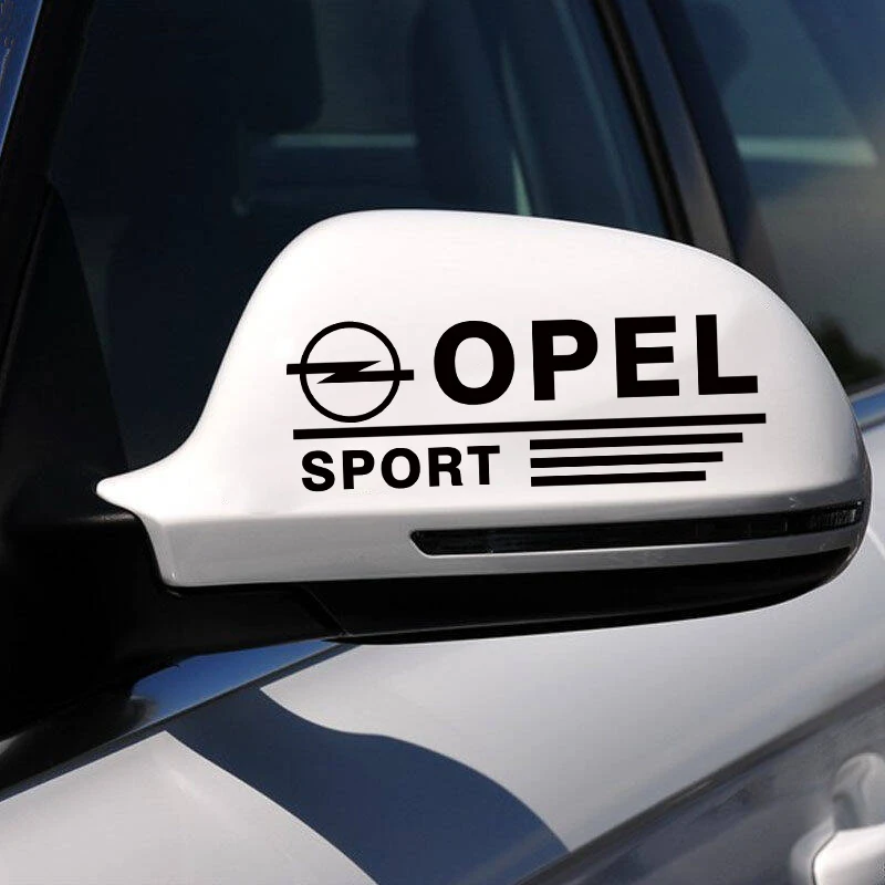 Спортивные автомобильные наклейки на зеркало заднего вида 1 пара для Opel astra h corsa
