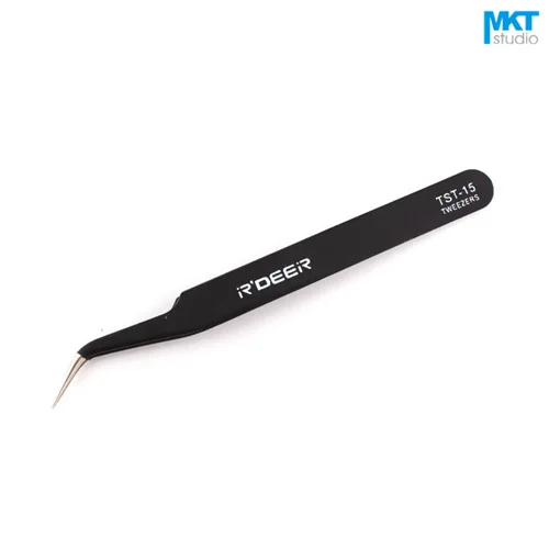 1Pcs Black Bent Acuted Sharp Anti-static ESD Diamagnetism Acidproof Stainless Steel Soldering Tweezers,Hand tool
1Pcs Black Bent Acuted Sharp Anti-static ESD Diamagnetism Acidproof Stainless Steel Soldering Tweezers,Hand tool