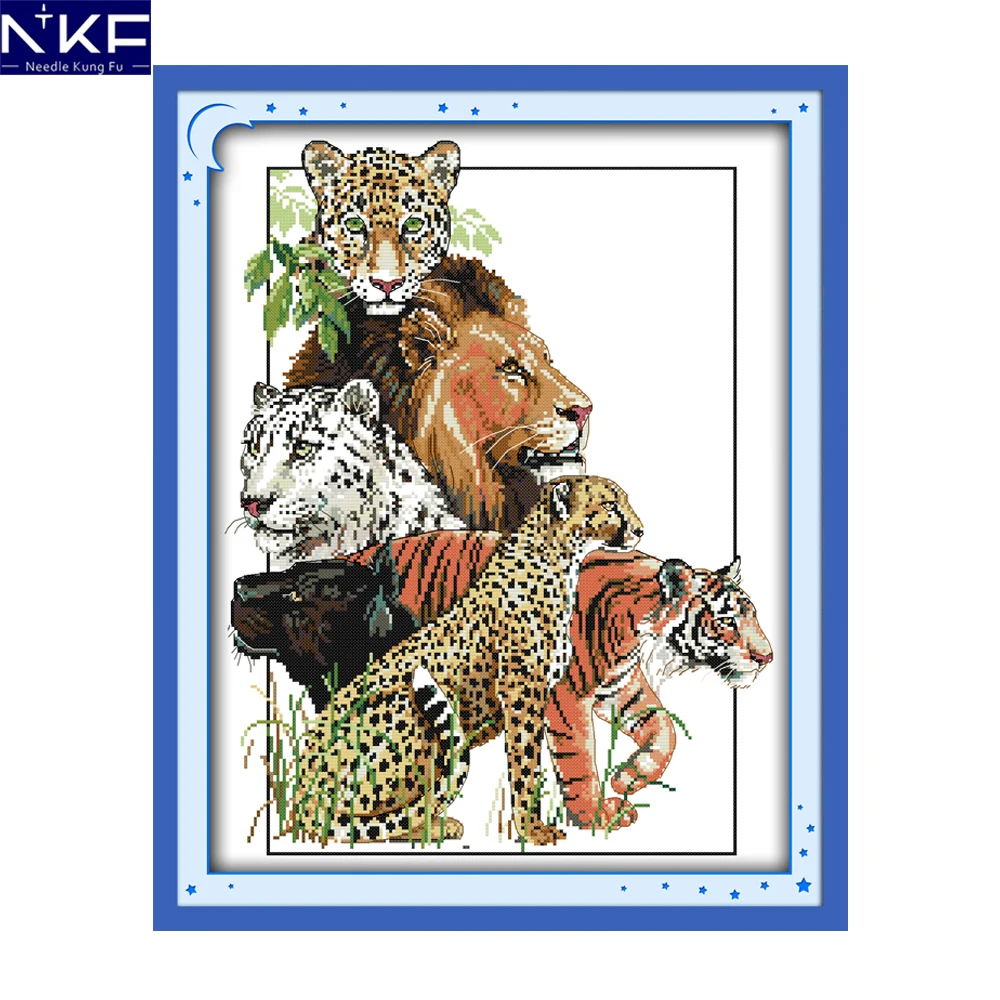 NKF Beasts Picture Pattern DIY Kits Handmade Craft Needlework Cross Stitch Set Embroidery Animal Design Stitching Home Decor
NKF Beasts Picture Pattern DIY Kits Handmade Craft Needlework Cross Stitch Set Embroidery Animal Design Stitching Home Decor