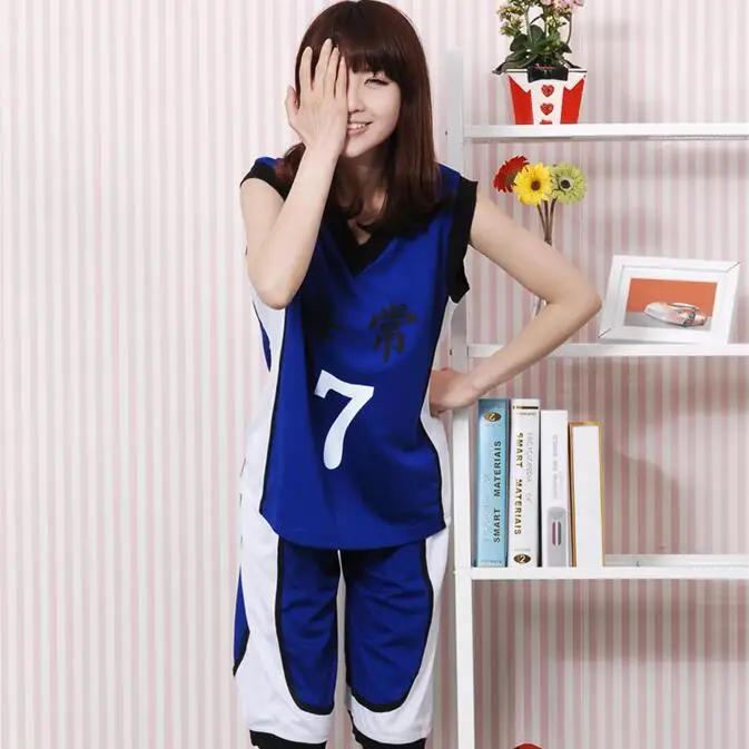 Kuroko no Basuke Boys' Basketball Uniform Kise Ryota No.7 Cosplay Costume Blue Sportswear For Men Halloween Summer Dress
Kuroko no Basuke Boys' Basketball Uniform Kise Ryota No.7 Cosplay Costume Blue Sportswear For Men Halloween Summer Dress