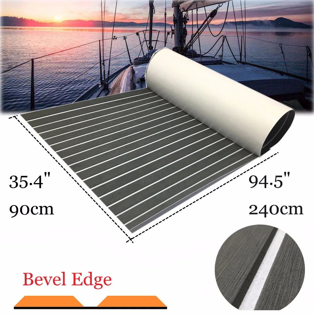 EVA Boat Teak Decking Sheet Marine Flooring Mat With Bevel Edge Yacht Dark Grey Anti Skid Adhesive Carpet Boat Accessories
EVA Boat Teak Decking Sheet Marine Flooring Mat With Bevel Edge Yacht Dark Grey Anti Skid Adhesive Carpet Boat Accessories