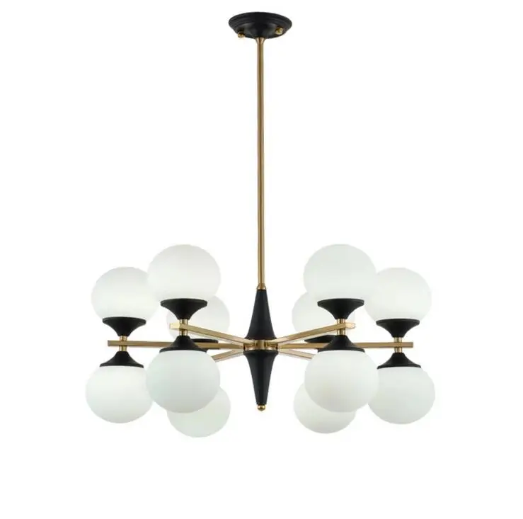 Nordic chandelier post modern minimalist dining room lamp personality milk white glass ball living room bedroom designer magic
Nordic chandelier post modern minimalist dining room lamp personality milk white glass ball living room bedroom designer magic
