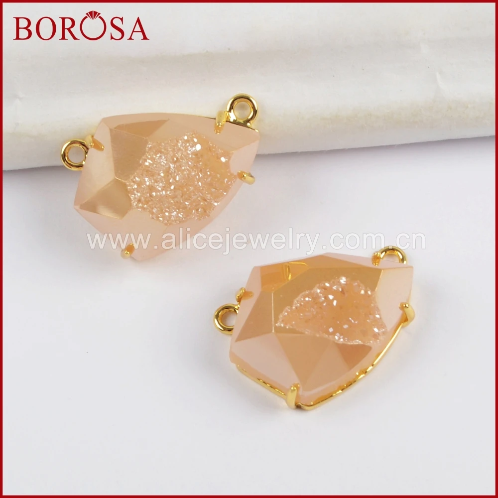 BOROSA 5/10PCS Gold Color Bezel Claw Shield Shape Rainbow Titanium Druzy Faceted Drusy Connector for Necklace Jewelry ZG0333
BOROSA 5/10PCS Gold Color Bezel Claw Shield Shape Rainbow Titanium Druzy Faceted Drusy Connector for Necklace Jewelry ZG0333