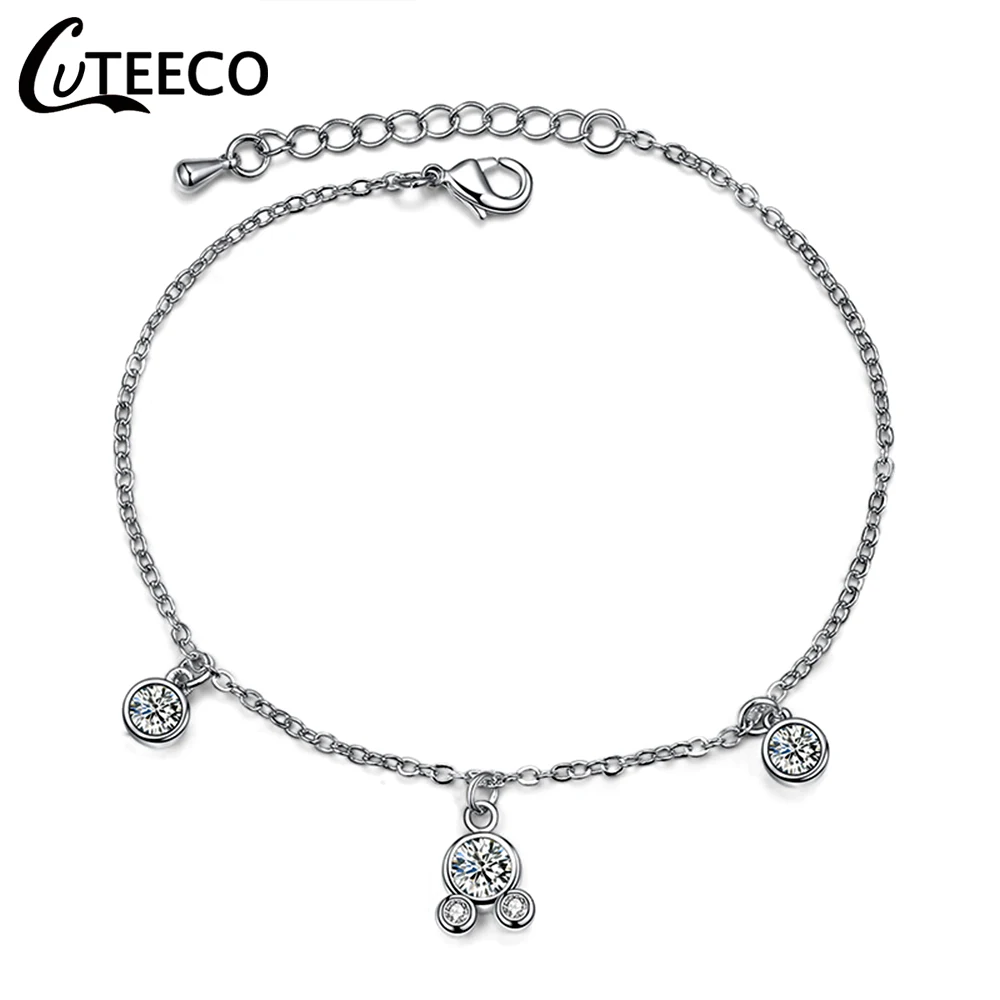 CUTEECO Free Shipping Fashion Simple Mickey Shape Charm Bracelets 2021 New Silver Plated Chain Bracelet For Women Jewelry
CUTEECO Free Shipping Fashion Simple Mickey Shape Charm Bracelets 2021 New Silver Plated Chain Bracelet For Women Jewelry