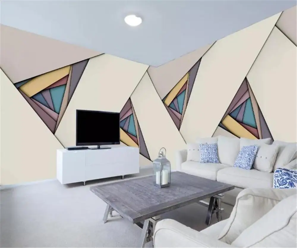 European Wallpaper Modern Abstract Geometric Triangle House Background Wall Decoration Wall paper
European Wallpaper Modern Abstract Geometric Triangle House Background Wall Decoration Wall paper