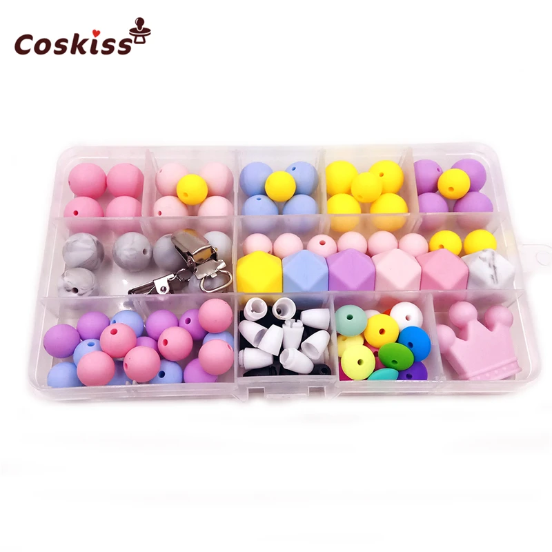 Baby Teether Toys Fresh Colors Silicone Teething Kit Geometric Hexagon Silicone Wooden Rings Teething Bead DIY Nursing Necklack
Baby Teether Toys Fresh Colors Silicone Teething Kit Geometric Hexagon Silicone Wooden Rings Teething Bead DIY Nursing Necklack