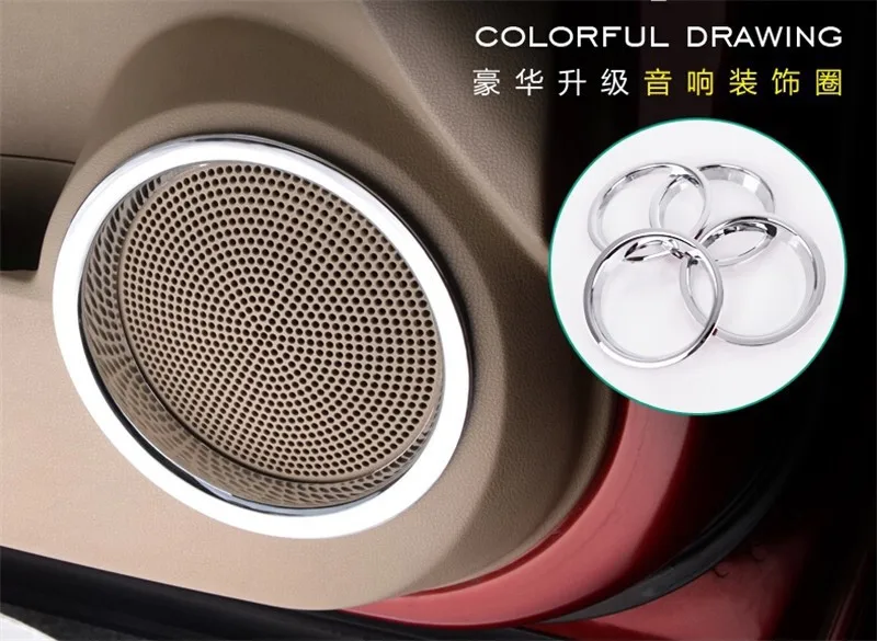 Car Auto Accessories Decorative Circle Audio Cover stereo Speaker Ring For Nissan Qashqai Dualis 2011 2012 2013 2014 4pcs
Car Auto Accessories Decorative Circle Audio Cover stereo Speaker Ring For Nissan Qashqai Dualis 2011 2012 2013 2014 4pcs
