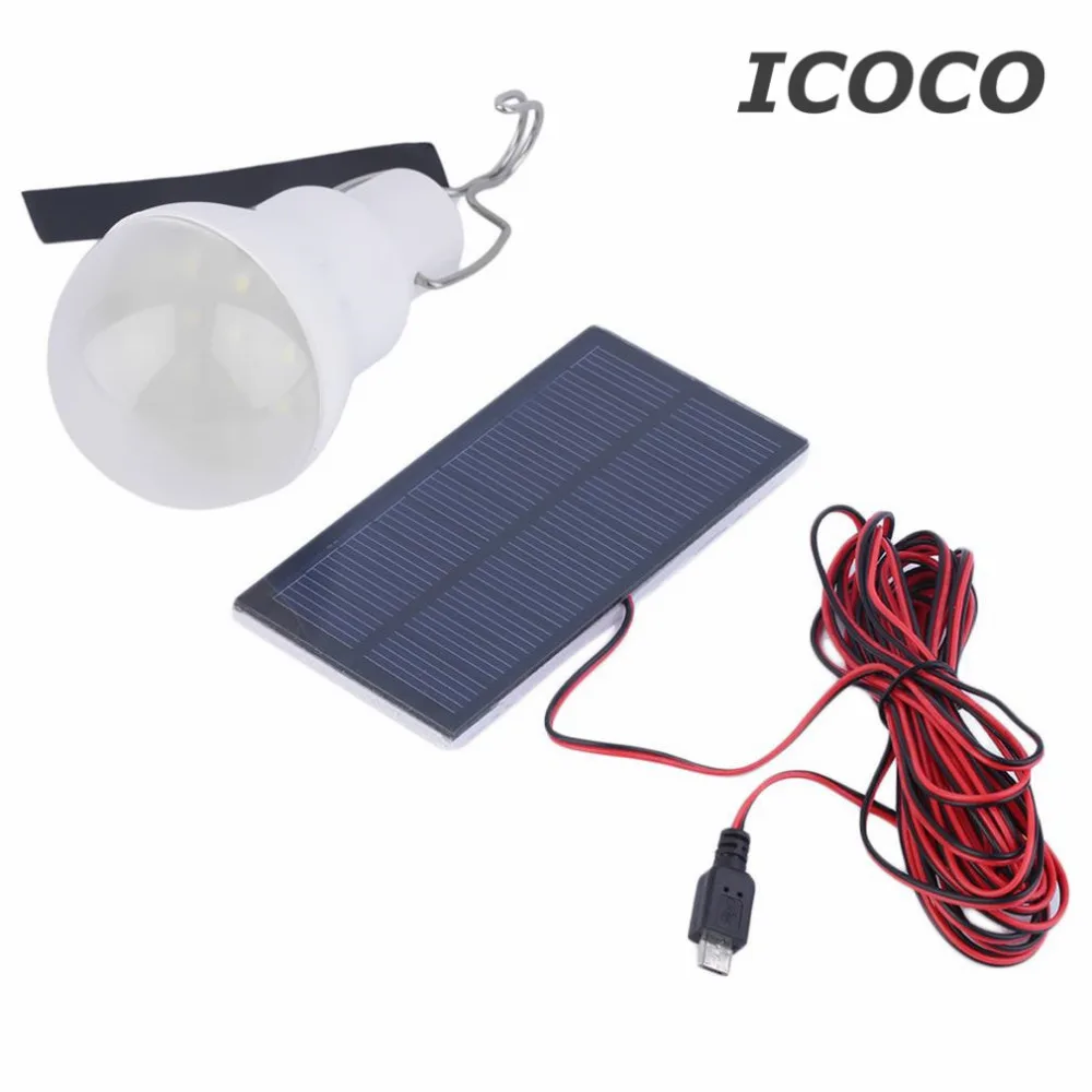 Solar Powered led lamp Outdoor/Indoor System Lighting 1 Bulb solar panel Low-power camp night travel 150Lumen 0.8w 5V
Solar Powered led lamp Outdoor/Indoor System Lighting 1 Bulb solar panel Low-power camp night travel 150Lumen 0.8w 5V