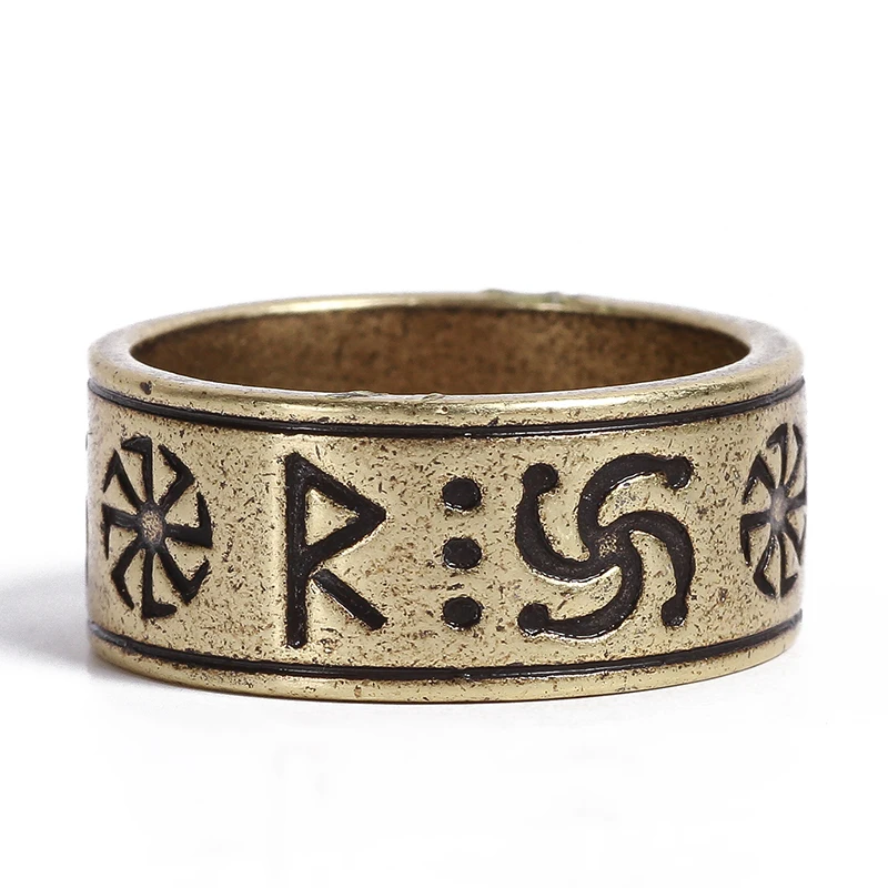 Viking Jewelry slavic symbol Kolyadnik Men's ring 10 pc | Украшения и аксессуары