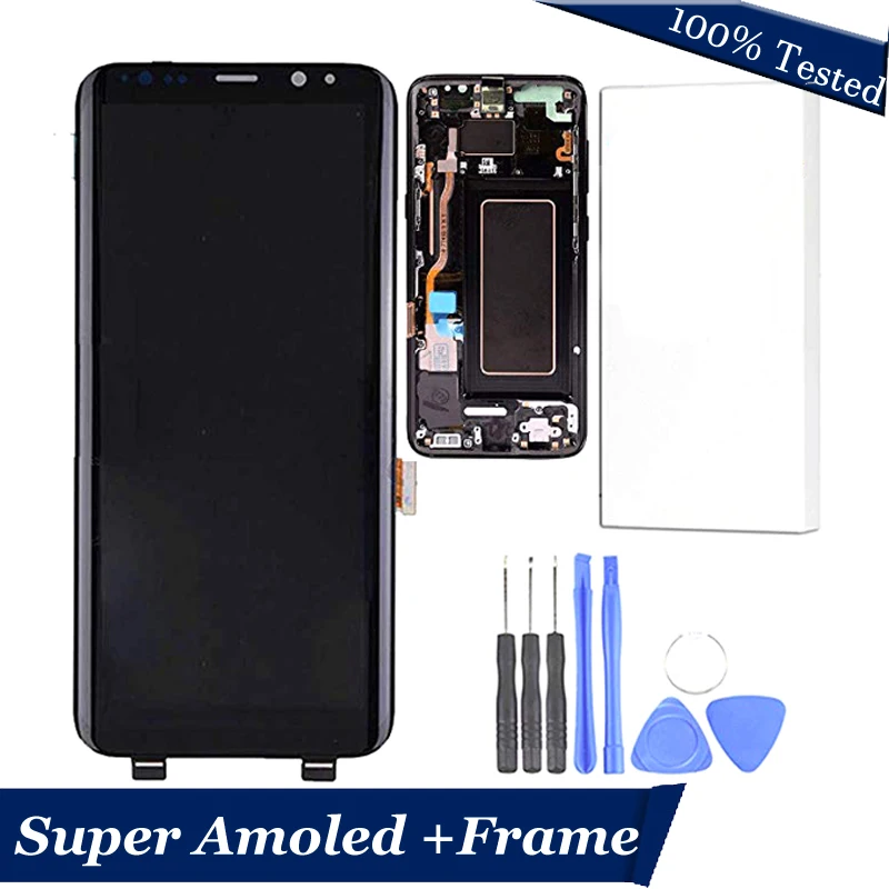 SUPER AMOLED for SAMSUNG GALAXY S8 Display G950 G950F Touch Screen Digitizer For Samsung S8 G950 LCD+Frame
SUPER AMOLED for SAMSUNG GALAXY S8 Display G950 G950F Touch Screen Digitizer For Samsung S8 G950 LCD+Frame