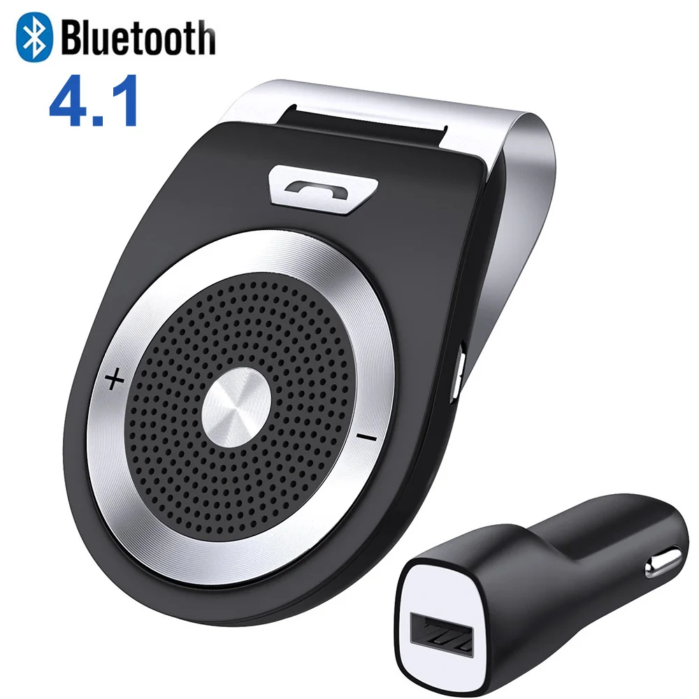 Konrisa Handsfree Car Kit Bluetooth Speakerphone Audio Receiver Noise Cancel Music Player Car Sun Visor with Clip for Two Device
Konrisa Handsfree Car Kit Bluetooth Speakerphone Audio Receiver Noise Cancel Music Player Car Sun Visor with Clip for Two Device