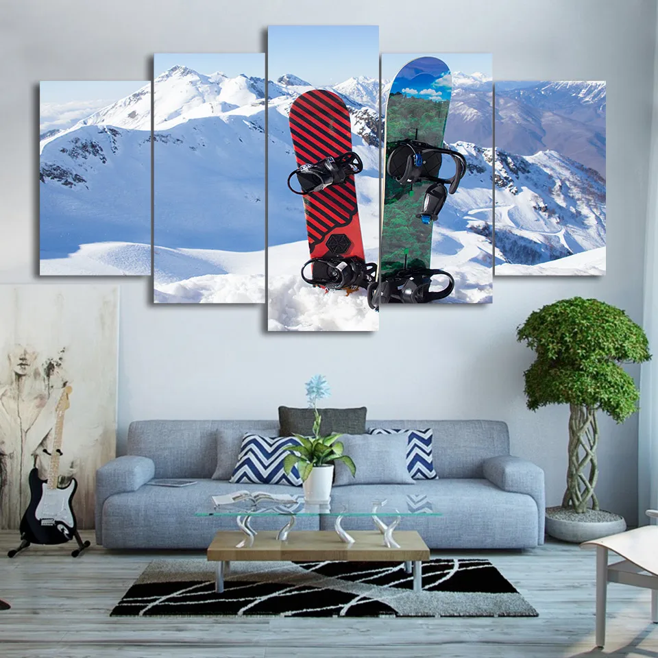 Painting Poster HD Printed 5 PiecesPcs Sunrise Ice Mountain Skiing Canvas Snowboard Home Decor Wall Art Modular Picture
Painting Poster HD Printed 5 PiecesPcs Sunrise Ice Mountain Skiing Canvas Snowboard Home Decor Wall Art Modular Picture