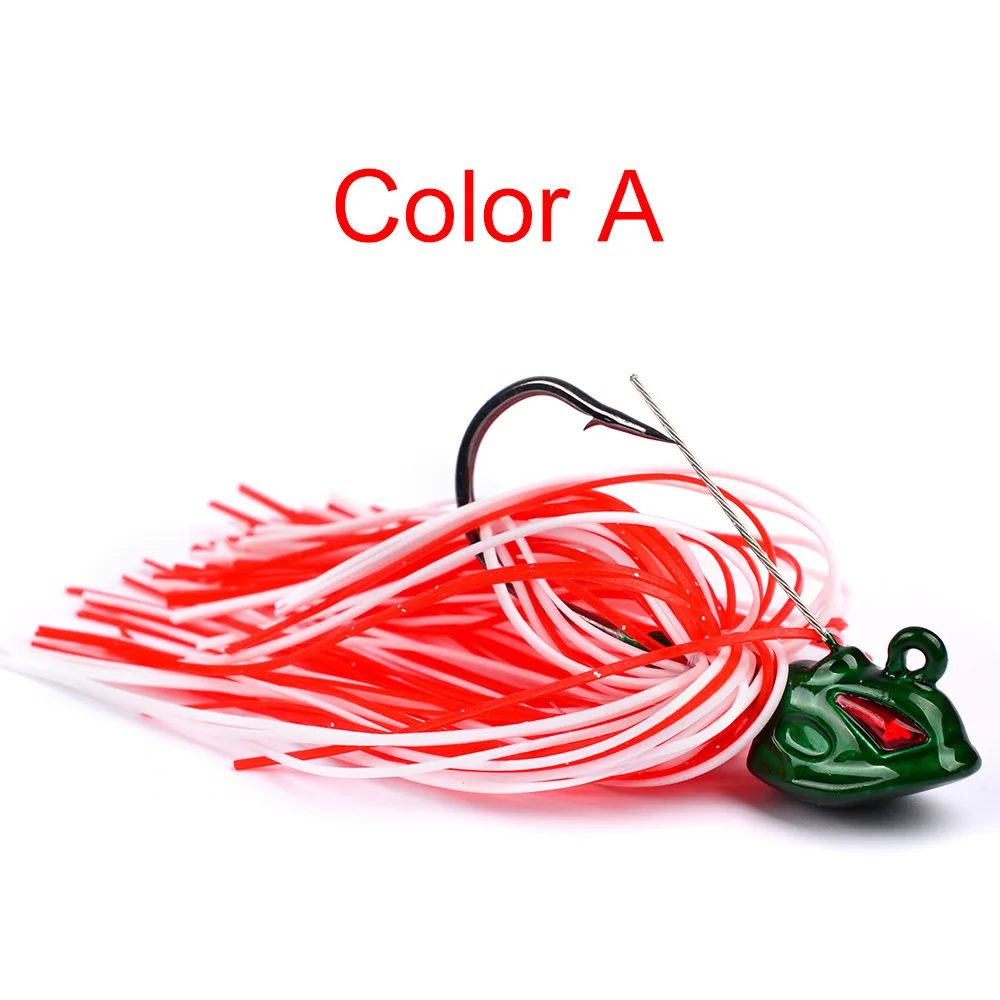 Lead Head Frog Sea Fishing Bait Minnow Crankbait With Tassels Decoy 80mm/13g Weedless Enticement Wobbler Buzz Bait Single Hook
Lead Head Frog Sea Fishing Bait Minnow Crankbait With Tassels Decoy 80mm/13g Weedless Enticement Wobbler Buzz Bait Single Hook
