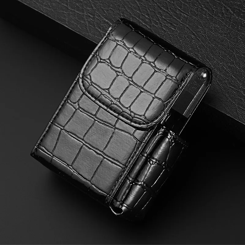 Cigarette Case Box PU Leather Cigarette Boxs Lighter Holder Tobacco Pouch Nice Gift Smoker Cigar Case Best Gift For Father Frien
Cigarette Case Box PU Leather Cigarette Boxs Lighter Holder Tobacco Pouch Nice Gift Smoker Cigar Case Best Gift For Father Frien