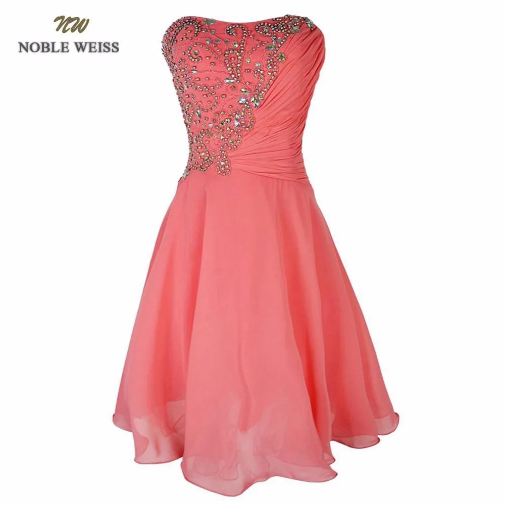 NOBLE WEISS Coral vestido de festa debutante dress vestido formatura curto Prom Dresses Beaded Bodice Short Party Gowns
NOBLE WEISS Coral vestido de festa debutante dress vestido formatura curto Prom Dresses Beaded Bodice Short Party Gowns