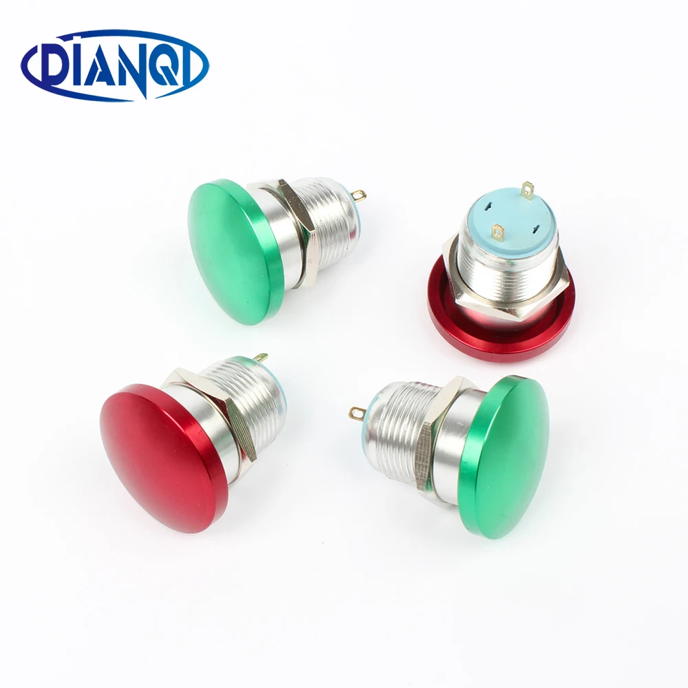 16mm Metal Aluminum Mushroom Emergency Stop Push Button Waterproof Switch momentary Reset/locking Latching 1NO 16MG/L.C
16mm Metal Aluminum Mushroom Emergency Stop Push Button Waterproof Switch momentary Reset/locking Latching 1NO 16MG/L.C