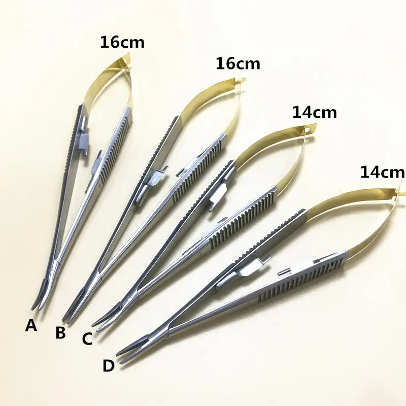 Surgical Dental Orthodontic Implant Castroviejo Needle Holders 14cm/16cm CE Tool / Straight / Curved for choose
Surgical Dental Orthodontic Implant Castroviejo Needle Holders 14cm/16cm CE Tool / Straight / Curved for choose