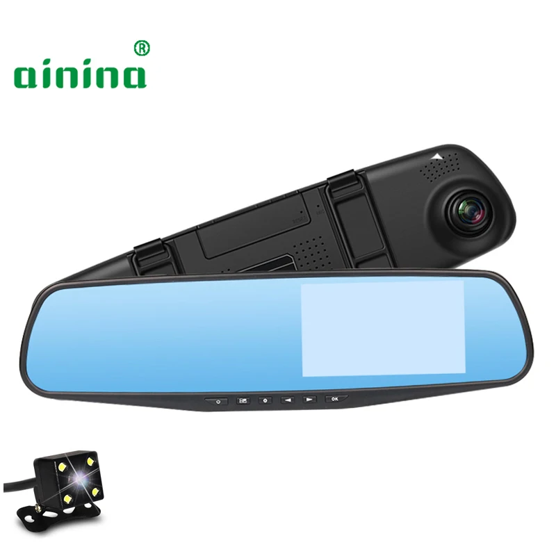 Ainina Автомобильный видеорегистратор с камерой заднего вида 4,3 дюйма
Ainina Автомобильный видеорегистратор с камерой заднего вида 4,3 дюйма