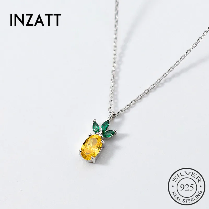 SOFTPIG Real 925 Sterling Silver Cute Crystal Fruit Pineapple Pendant Necklace Fine Jewelry For Women Accessories
SOFTPIG Real 925 Sterling Silver Cute Crystal Fruit Pineapple Pendant Necklace Fine Jewelry For Women Accessories