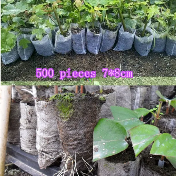 500 pieces Plant-Fiber Nursery Pots Seedling-Raising Bags Garden Supplies Can Degrade Environmental Protection 7*8cm
500 pieces Plant-Fiber Nursery Pots Seedling-Raising Bags Garden Supplies Can Degrade Environmental Protection 7*8cm