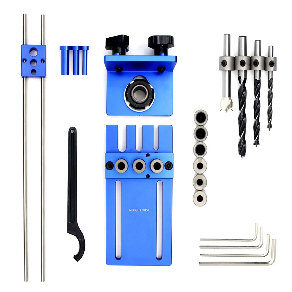 DIY Woodworking Joinery Dowel Jigs Kit 3in1 Drilling locator Drilling Guide Tools Kit
DIY Woodworking Joinery Dowel Jigs Kit 3in1 Drilling locator Drilling Guide Tools Kit