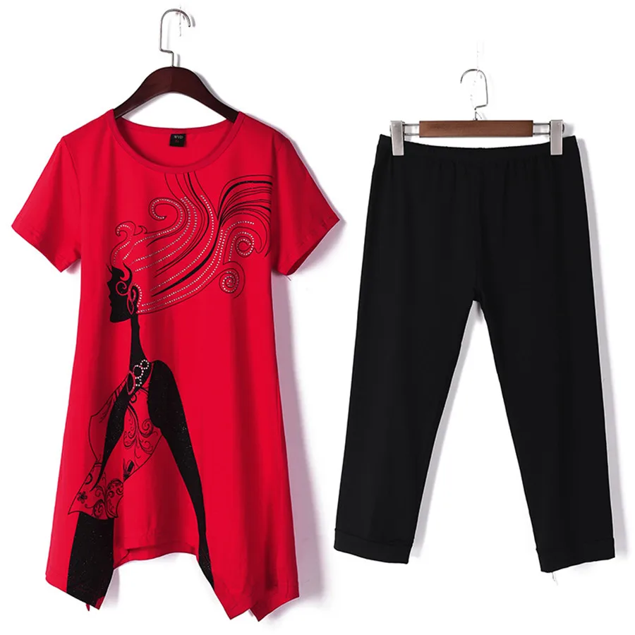 2019 Summer Tracksuits Women Two Piece Set Loose Street T-shirt Tops And Ankle Length Pants Set Suits Casual 2pcs Outfit
2019 Summer Tracksuits Women Two Piece Set Loose Street T-shirt Tops And Ankle Length Pants Set Suits Casual 2pcs Outfit