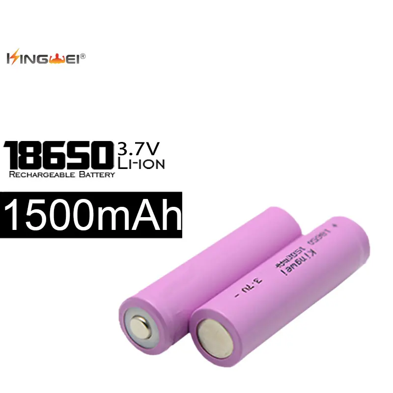kingwei 10PCS ICR18650 1500mah Bateria Rechargeable 3.7V Lithium Li-ion Battery for Screwdriver Headlight Flashlight Toy
kingwei 10PCS ICR18650 1500mah Bateria Rechargeable 3.7V Lithium Li-ion Battery for Screwdriver Headlight Flashlight Toy