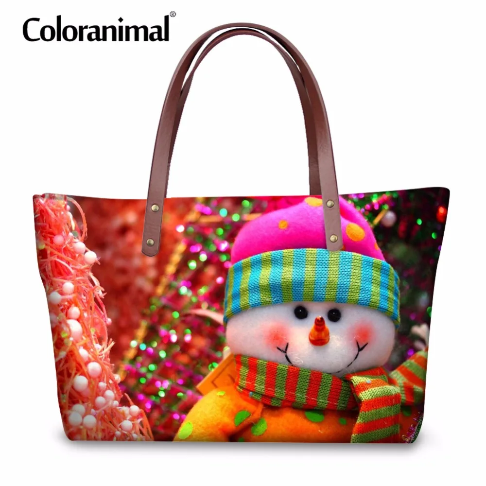 Coloranimal Big Top-handle Bag for Women Santa Claus Ladies Tote Bag 3D Christmas Snowman Print Gift Bag Woman's Storage Handbag
Coloranimal Big Top-handle Bag for Women Santa Claus Ladies Tote Bag 3D Christmas Snowman Print Gift Bag Woman's Storage Handbag