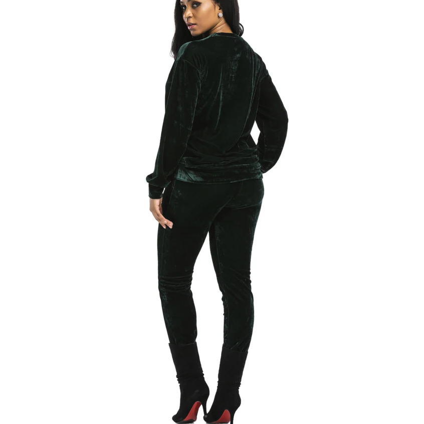 Women Two Piece Set Female Winter Tracksuit Velvet Tee Top +Long Legging Pants Ladies Long Sleeve Outfit Femme Sporting Suits
Women Two Piece Set Female Winter Tracksuit Velvet Tee Top +Long Legging Pants Ladies Long Sleeve Outfit Femme Sporting Suits