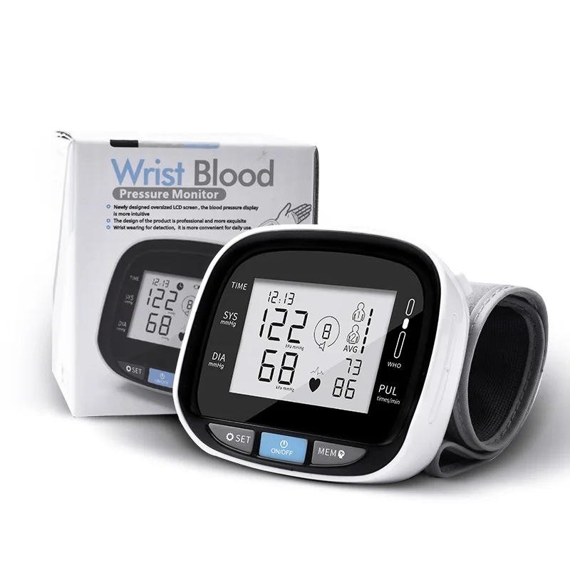 Medical Wrist Digital Blood Pressure Heart Rate BP Monitor Tensiometer BP Pulse Rate Meter Manometer Automatic Sphygmomanometer
Medical Wrist Digital Blood Pressure Heart Rate BP Monitor Tensiometer BP Pulse Rate Meter Manometer Automatic Sphygmomanometer