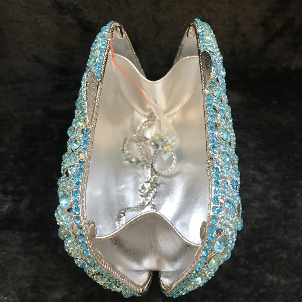 Hollow Out Sky Blue Crystal Women Day Clutch Wedding Evening Bags Diamond Handbags Party Purse Ladies Banquet Chain Clutches
Hollow Out Sky Blue Crystal Women Day Clutch Wedding Evening Bags Diamond Handbags Party Purse Ladies Banquet Chain Clutches