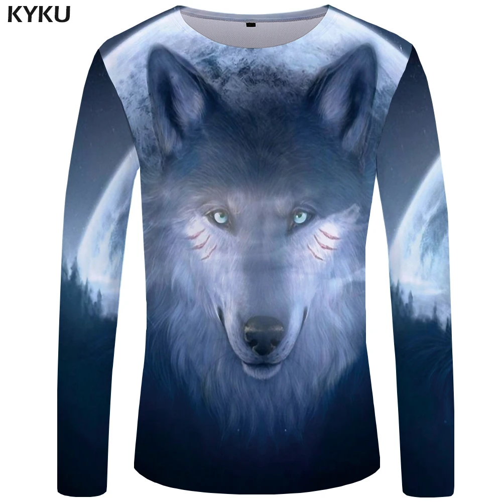 KYKU Wolf T shirt Men Long sleeve shirt Galaxy Tee Dream Rock Animal Japan 3d T-shirt Streetwear Mens Clothing Fashion Man
KYKU Wolf T shirt Men Long sleeve shirt Galaxy Tee Dream Rock Animal Japan 3d T-shirt Streetwear Mens Clothing Fashion Man
