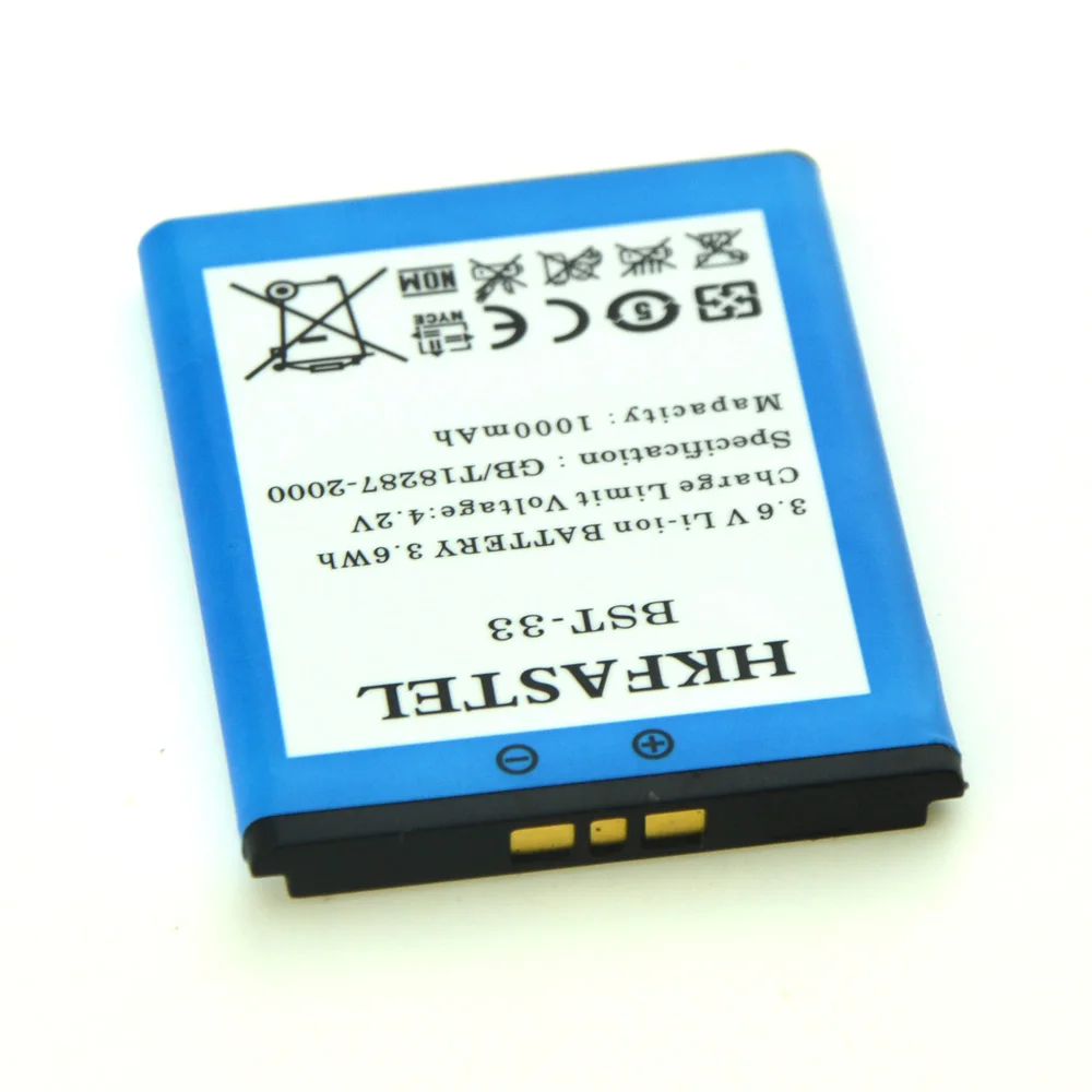 HKFASTEL Новинка BST 33 Аккумулятор для Sony Ericsson W205 W300 W300i W302 W395 W595 W595a W610 W610i W660 W705 W705u|battery