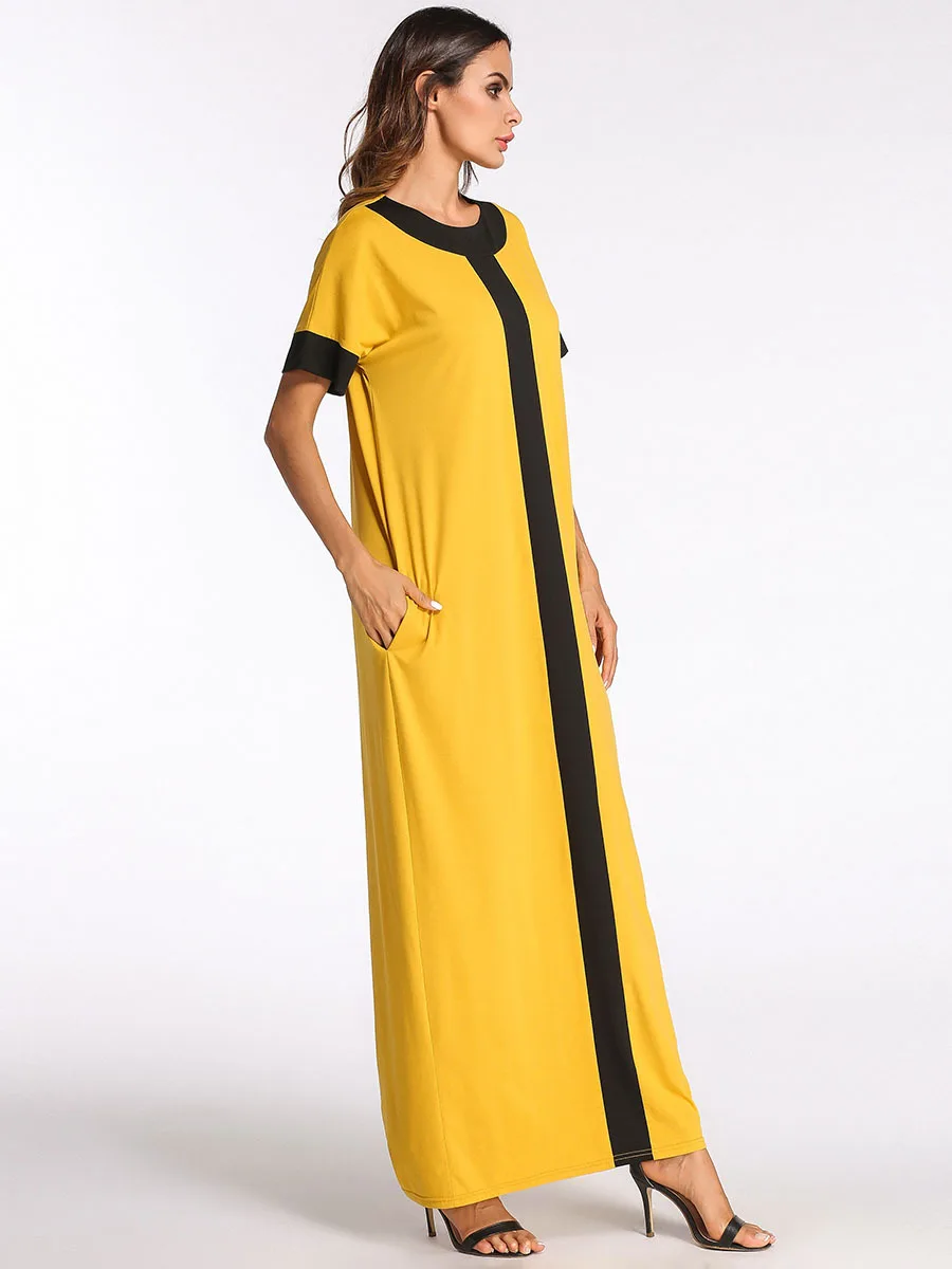 Кафтан из Дубая марокканский кафтан мусульманское платье средней длины арабское